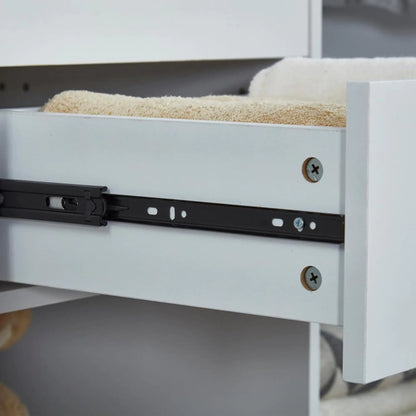 Grey Closet Organizer.