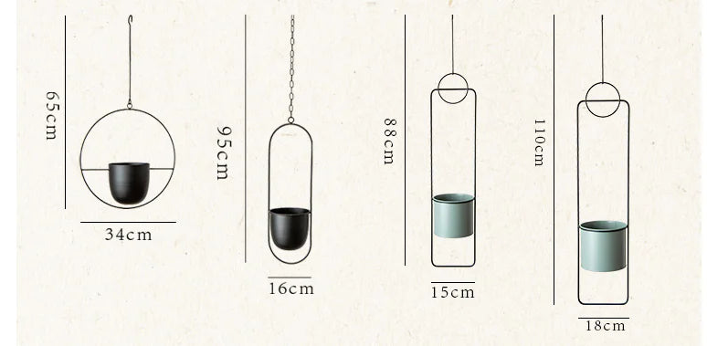Iron Flower Pot for Indoor Plants.