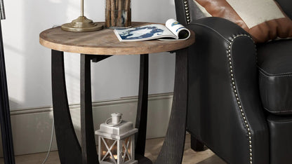 Small metal living room side table.