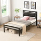 Twin Size Metal Bed Sturdy System Metal Bed Frame.